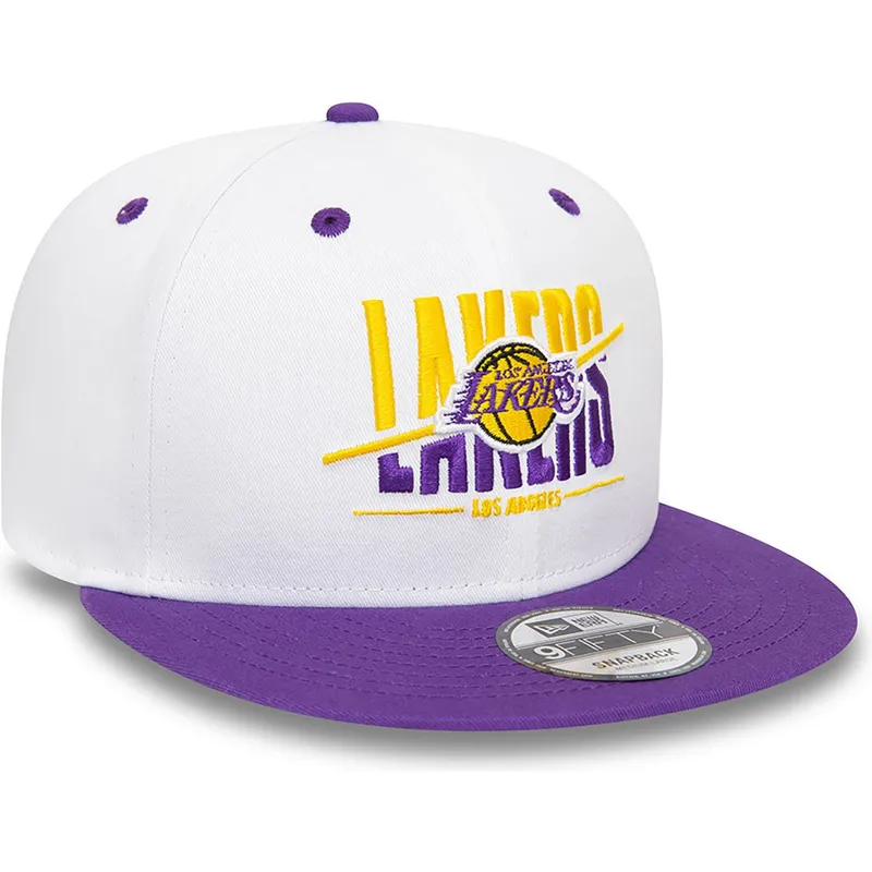 petten-plat-paars-snapback-9fifty-white-crown-van-los-angeles-lakers-nba-van-new-era