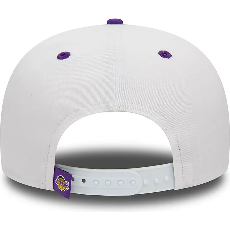 petten-plat-paars-snapback-9fifty-white-crown-van-los-angeles-lakers-nba-van-new-era