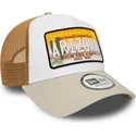 petten-gebogen-bruin-snapback-a-frame-patch-arizona-van-new-era
