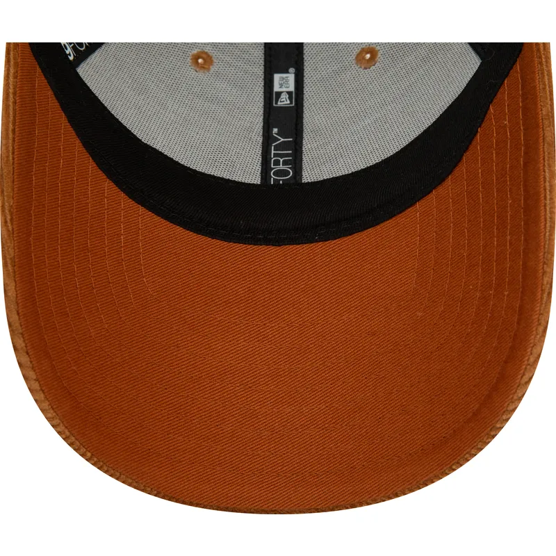petten-gebogen-bruin-verstelbaar-9forty-cord-van-new-york-yankees-mlb-van-new-era