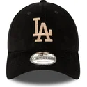 petten-gebogen-zwart-verstelbaar-9forty-cord-van-los-angeles-dodgers-mlb-van-new-era