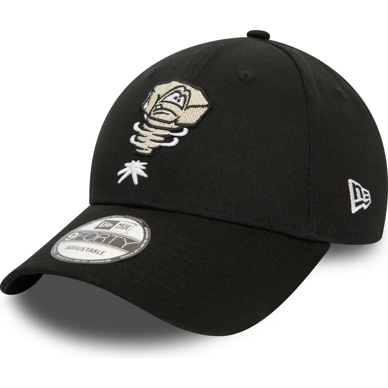 petten-gebogen-zwart-verstelbaar-9forty-minor-league-van-lansing-lugnuts-milb-van-new-era