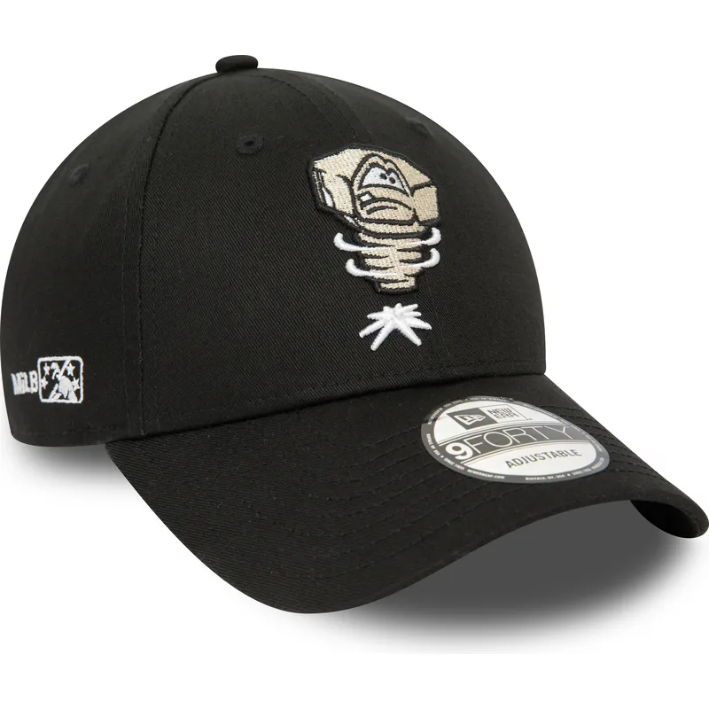 petten-gebogen-zwart-verstelbaar-9forty-minor-league-van-lansing-lugnuts-milb-van-new-era
