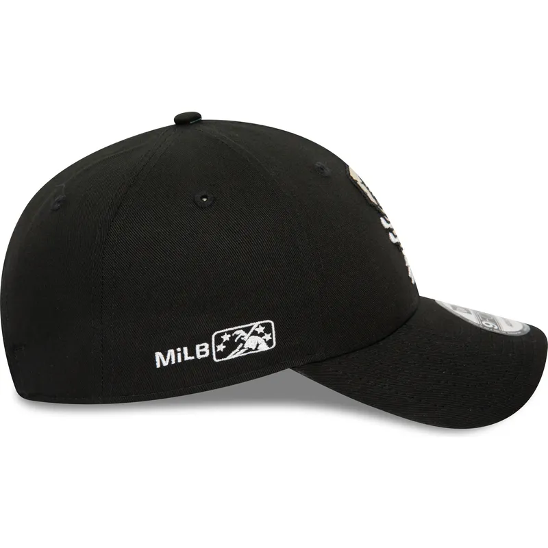 petten-gebogen-zwart-verstelbaar-9forty-minor-league-van-lansing-lugnuts-milb-van-new-era