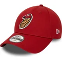 petten-gebogen-rood-verstelbaar-9forty-minor-league-van-modesto-nuts-milb-van-new-era