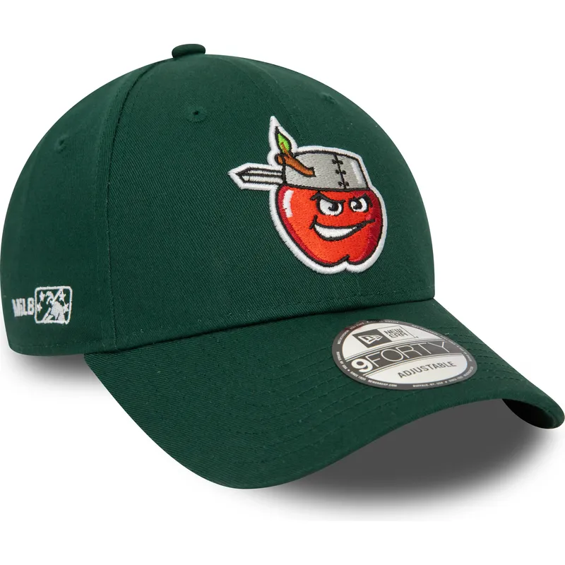 petten-gebogen-groen-verstelbaar-9forty-minor-league-van-fort-wayne-tincaps-milb-van-new-era
