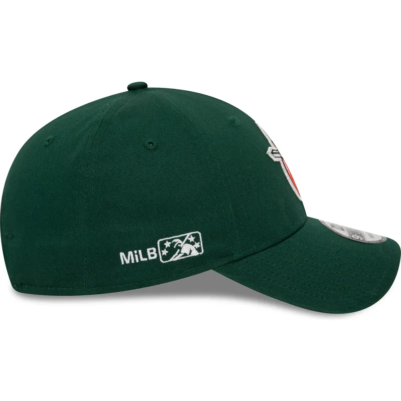 petten-gebogen-groen-verstelbaar-9forty-minor-league-van-fort-wayne-tincaps-milb-van-new-era