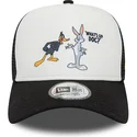 petten-gebogen-zwart-snapback-a-frame-character-van-bugs-bunny-y-pato-lucas-looney-tunes-van-new-era