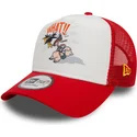 petten-gebogen-rood-snapback-a-frame-character-van-pato-lucas-y-porky-pig-looney-tunes-van-new-era