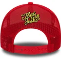 petten-gebogen-rood-snapback-a-frame-character-van-pato-lucas-y-porky-pig-looney-tunes-van-new-era