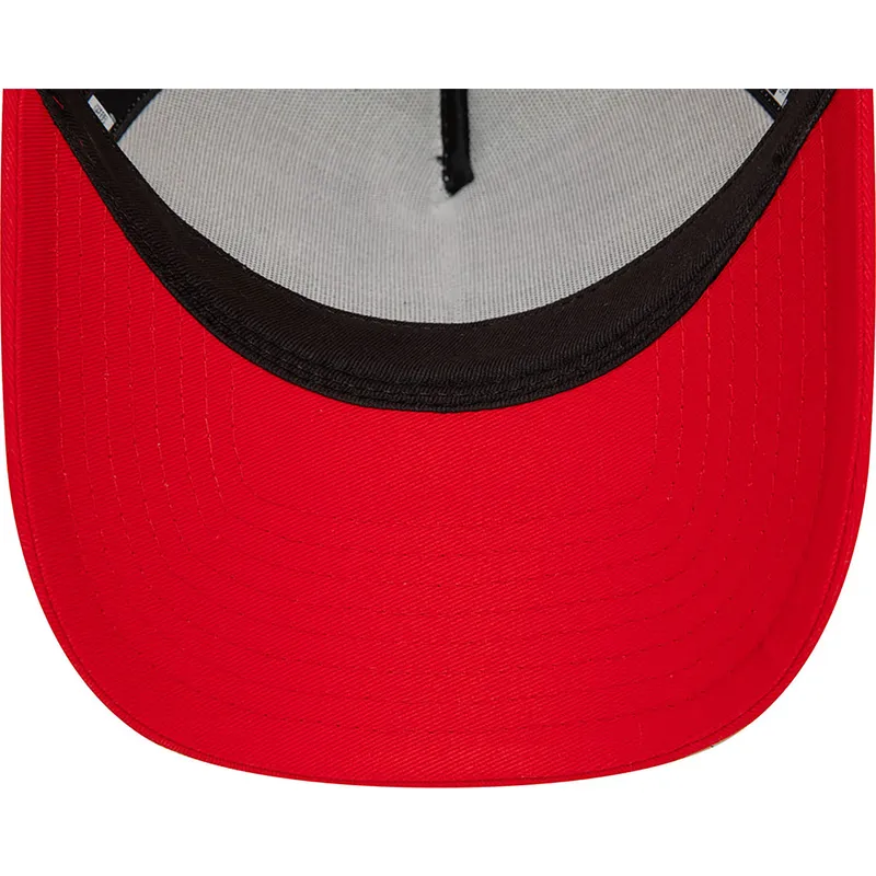 petten-gebogen-rood-snapback-a-frame-character-van-pato-lucas-y-porky-pig-looney-tunes-van-new-era