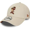 petten-gebogen-beige-verstelbaar-9forty-character-van-tasmania-looney-tunes-van-new-era