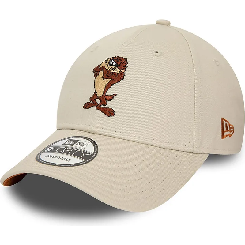 petten-gebogen-beige-verstelbaar-9forty-character-van-tasmania-looney-tunes-van-new-era