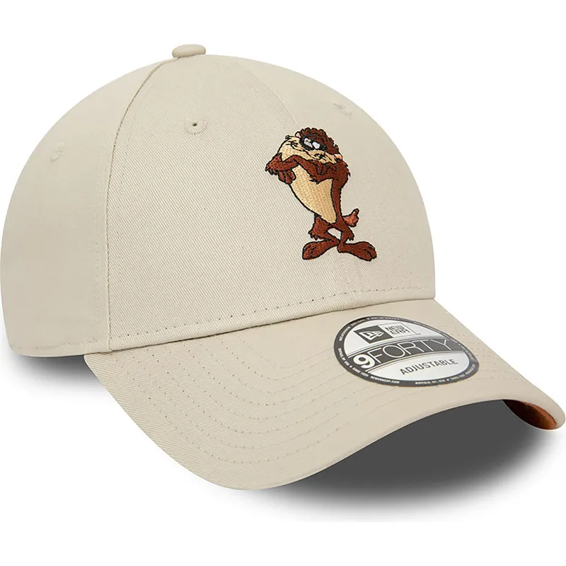 petten-gebogen-beige-verstelbaar-9forty-character-van-tasmania-looney-tunes-van-new-era