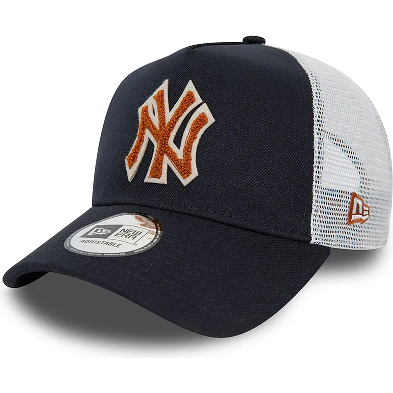 petten-gebogen-marineblauw-snapback-a-frame-boucle-van-new-york-yankees-mlb-van-new-era