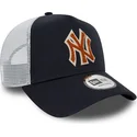petten-gebogen-marineblauw-snapback-a-frame-boucle-van-new-york-yankees-mlb-van-new-era