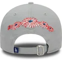 petten-gebogen-grijs-verstelbaar-9forty-flower-icon-van-los-angeles-dodgers-mlb-van-new-era