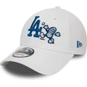 petten-gebogen-wit-verstelbaar-9forty-food-character-van-los-angeles-dodgers-mlb-van-new-era