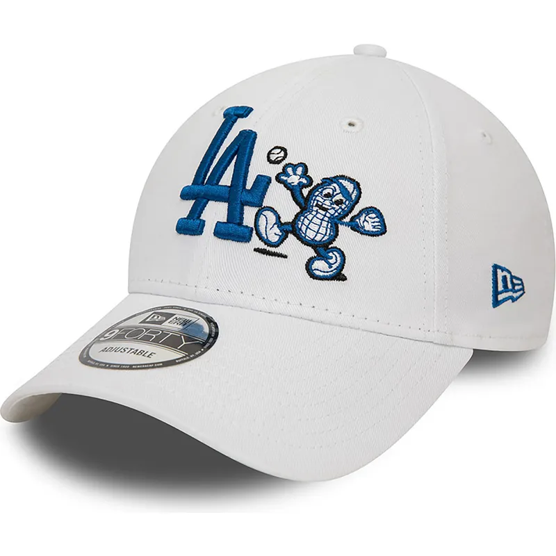 petten-gebogen-wit-verstelbaar-9forty-food-character-van-los-angeles-dodgers-mlb-van-new-era