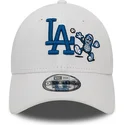 petten-gebogen-wit-verstelbaar-9forty-food-character-van-los-angeles-dodgers-mlb-van-new-era