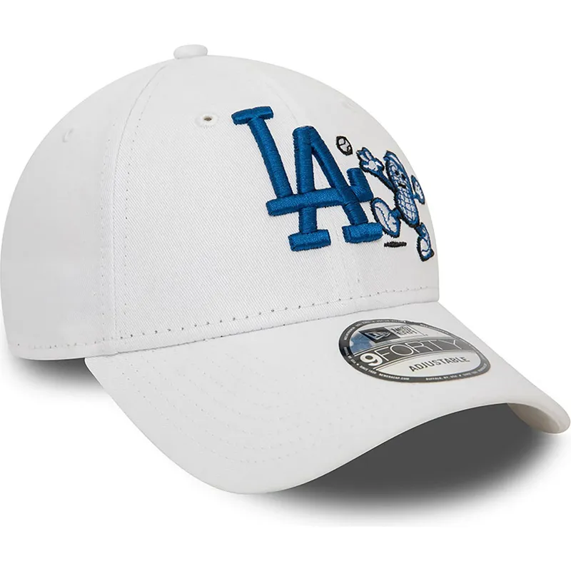 petten-gebogen-wit-verstelbaar-9forty-food-character-van-los-angeles-dodgers-mlb-van-new-era