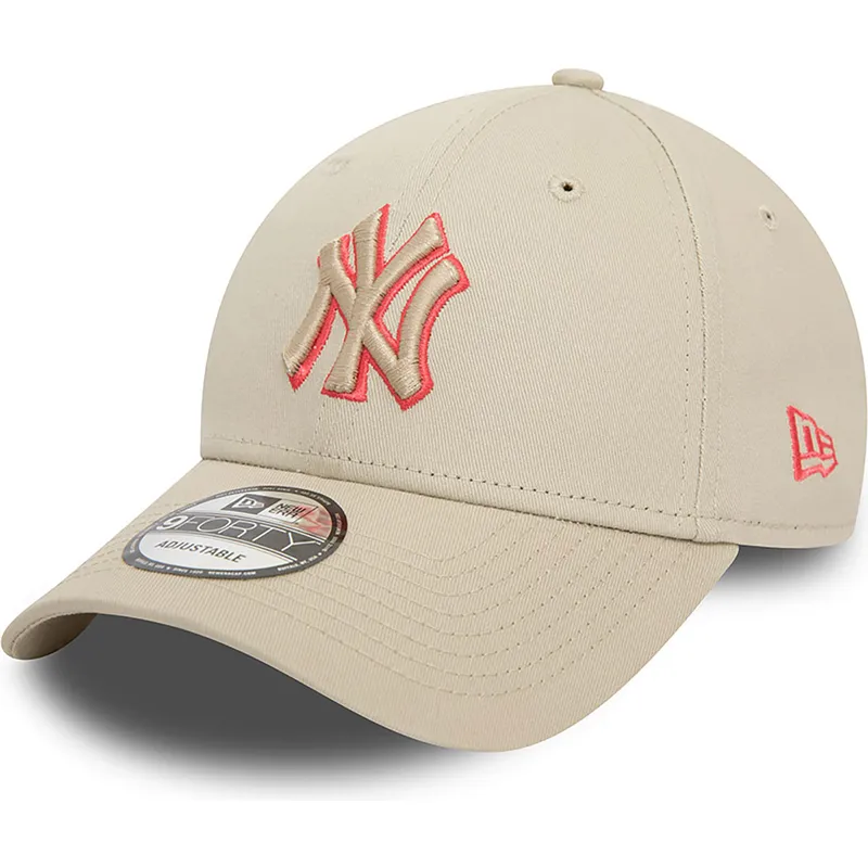 petten-gebogen-beige-verstelbaar-9forty-team-outline-van-new-york-yankees-mlb-van-new-era petten-gebogen-beige-verstelbaar-9forty-team-outline-van-new-york-yankees-mlb-van-new-era