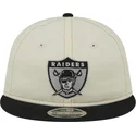 petten-plat-beige-verstelbaar-9fifty-retro-crown-denim-van-oakland-raiders-nfl-van-new-era