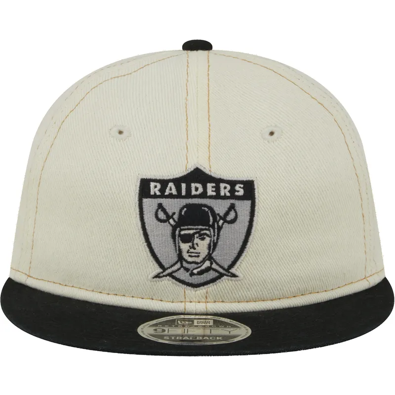 petten-plat-beige-verstelbaar-9fifty-retro-crown-denim-van-oakland-raiders-nfl-van-new-era