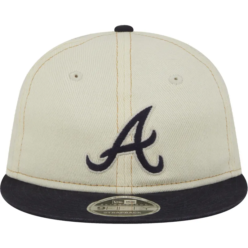 petten-plat-beige-snapback-9fifty-retro-crown-denim-van-atlanta-braves-mlb-van-new-era petten-plat-beige-snapback-9fifty-retro-crown-denim-van-atlanta-braves-mlb-van-new-era