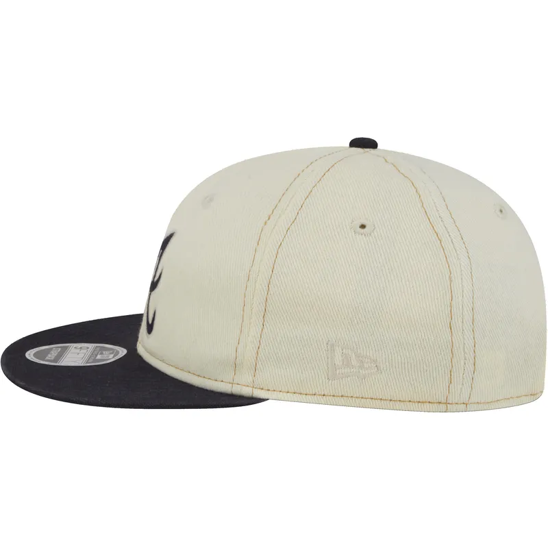 petten-plat-beige-snapback-9fifty-retro-crown-denim-van-atlanta-braves-mlb-van-new-era petten-plat-beige-snapback-9fifty-retro-crown-denim-van-atlanta-braves-mlb-van-new-era