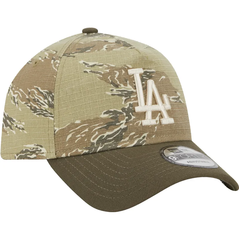 petten-gebogen-camouflage-snapback-9forty-a-frame-two-tone-tiger-van-los-angeles-dodgers-mlb-van-new-era