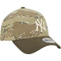 petten-gebogen-camouflage-snapback-9forty-a-frame-two-tone-tiger-van-new-york-yankees-mlb-van-new-era