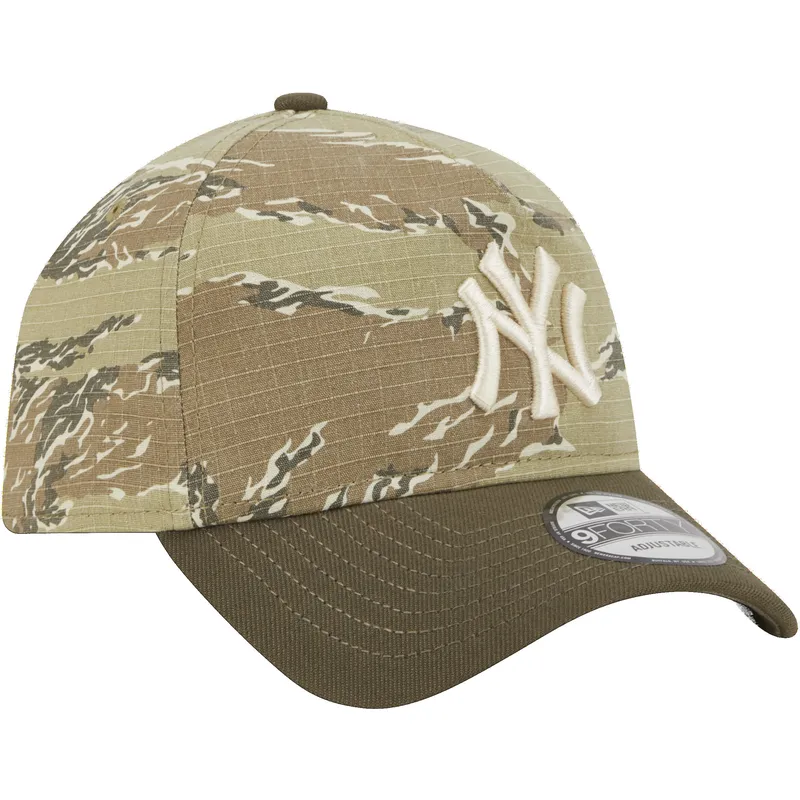 petten-gebogen-camouflage-snapback-9forty-a-frame-two-tone-tiger-van-new-york-yankees-mlb-van-new-era