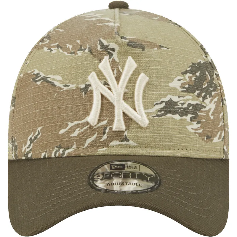 petten-gebogen-camouflage-snapback-9forty-a-frame-two-tone-tiger-van-new-york-yankees-mlb-van-new-era