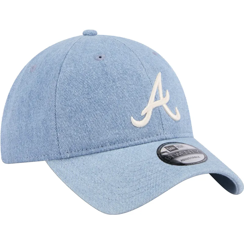 petten-gebogen-blauw-verstelbaar-9twenty-washed-denim-van-atlanta-braves-mlb-van-new-era