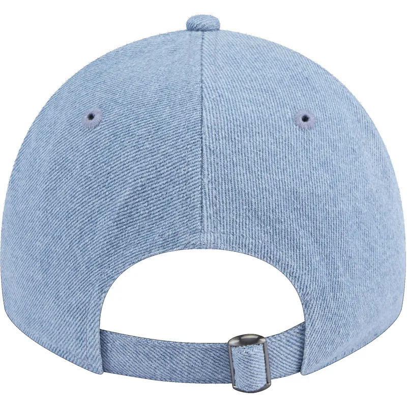 petten-gebogen-blauw-verstelbaar-9twenty-washed-denim-van-los-angeles-lakers-nba-van-new-era