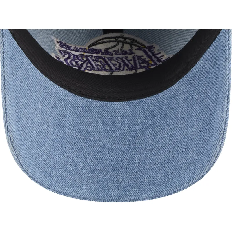 petten-gebogen-blauw-verstelbaar-9twenty-washed-denim-van-los-angeles-lakers-nba-van-new-era