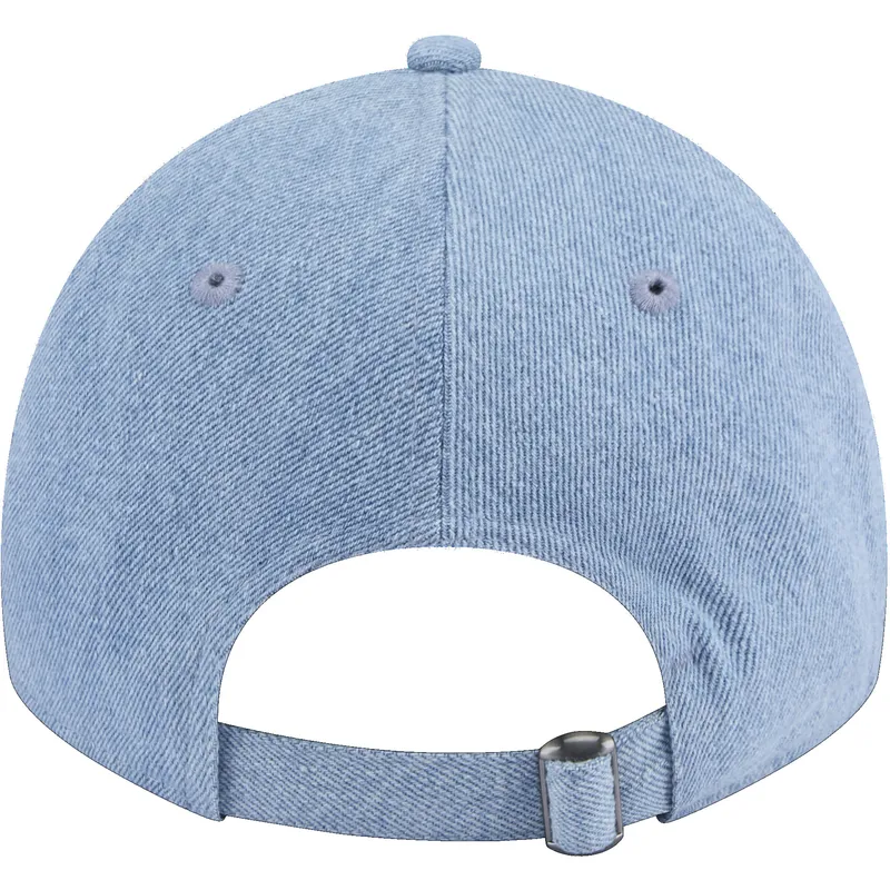 petten-gebogen-blauw-verstelbaar-9twenty-washed-denim-van-new-york-yankees-mlb-van-new-era