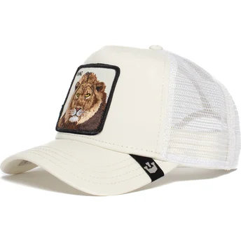 petten-gebogen-wit-snapback-the-king-lion-the-farm-van-goorin-bros
