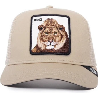 petten-gebogen-beige-snapback-the-king-lion-the-farm-van-goorin-bros