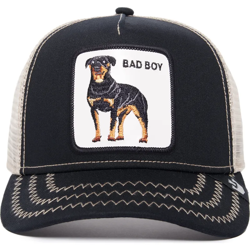 petten-gebogen-zwart-snapback-bad-boy-the-baddest-boy-the-farm-van-goorin-bros