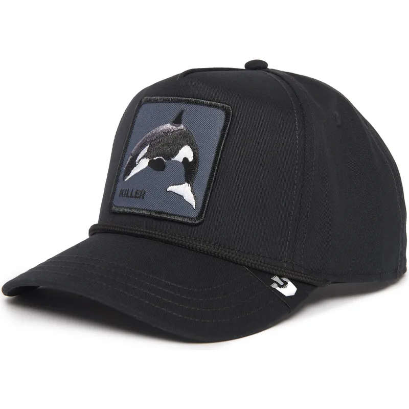 petten-gebogen-zwart-snapback-killer-whale-100-the-farm-all-over-canvas-the-farm-van-goorin-bros