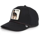 petten-gebogen-zwart-snapback-alpha-dog-100-the-farm-all-over-canvas-the-farm-van-goorin-bros