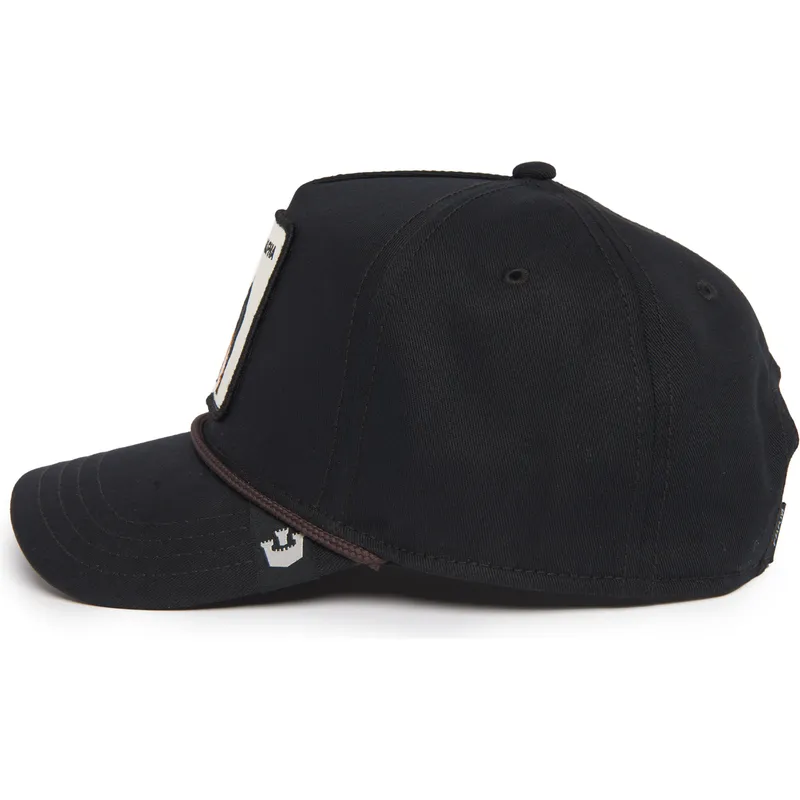 petten-gebogen-zwart-snapback-alpha-dog-100-the-farm-all-over-canvas-the-farm-van-goorin-bros