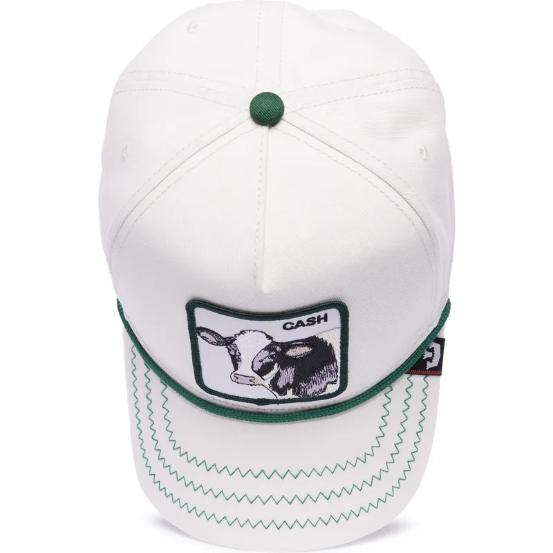 petten-gebogen-wit-snapback-cash-cow-100-the-farm-all-over-canvas-the-farm-van-goorin-bros