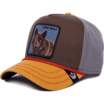 petten-gebogen-meerkleurig-snapback-lone-wolf-100-the-farm-all-over-canvas-the-farm-van-goorin-bros