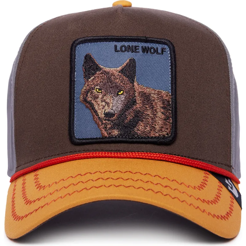 petten-gebogen-meerkleurig-snapback-lone-wolf-100-the-farm-all-over-canvas-the-farm-van-goorin-bros