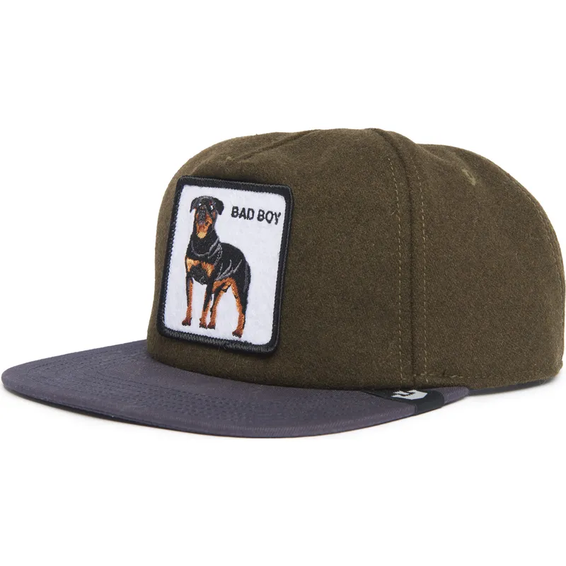 petten-plat-groen-snapback-bad-boy-top-dog-the-farm-flats-the-farm-van-goorin-bros