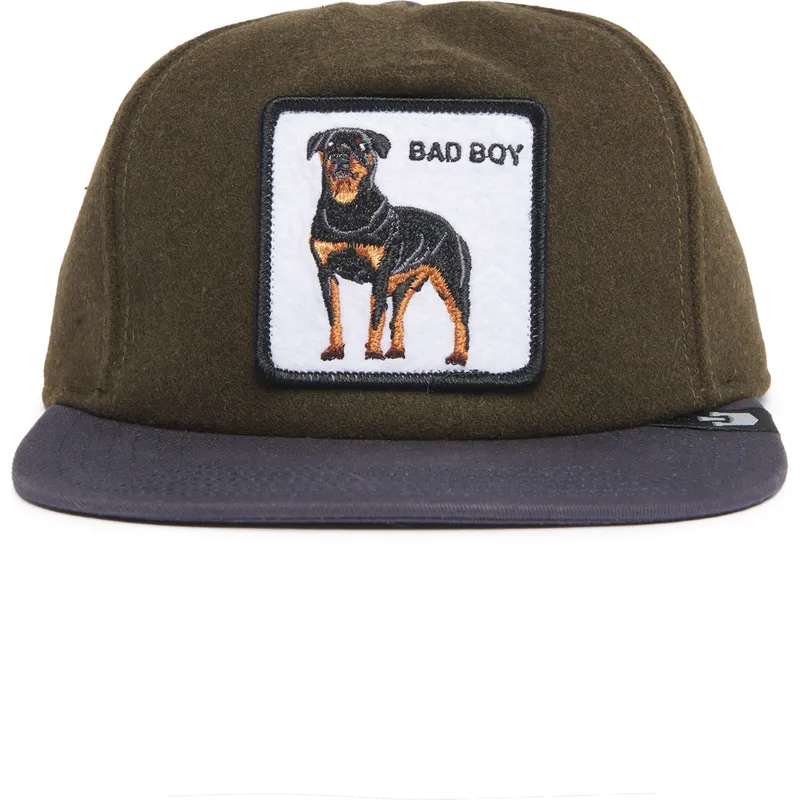 petten-plat-groen-snapback-bad-boy-top-dog-the-farm-flats-the-farm-van-goorin-bros