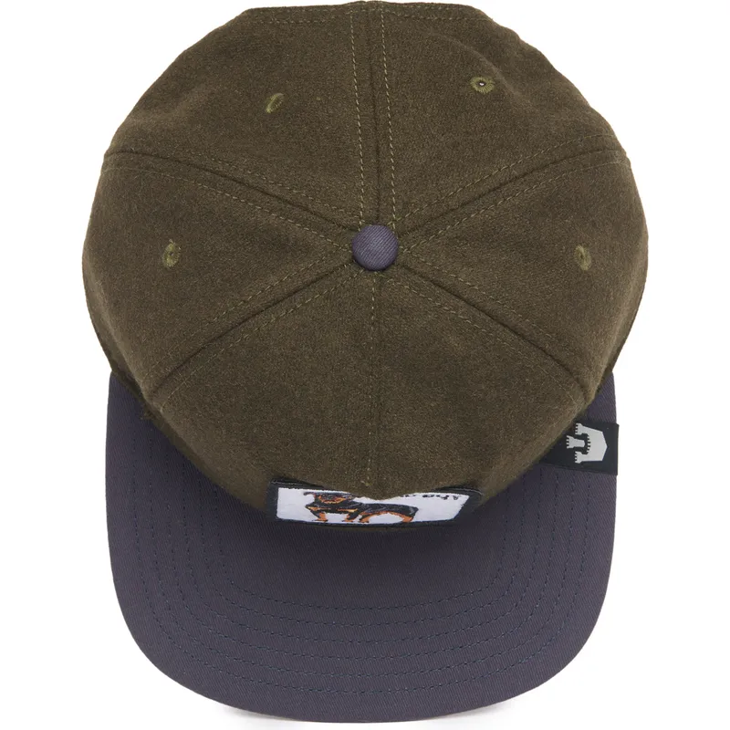 petten-plat-groen-snapback-bad-boy-top-dog-the-farm-flats-the-farm-van-goorin-bros
